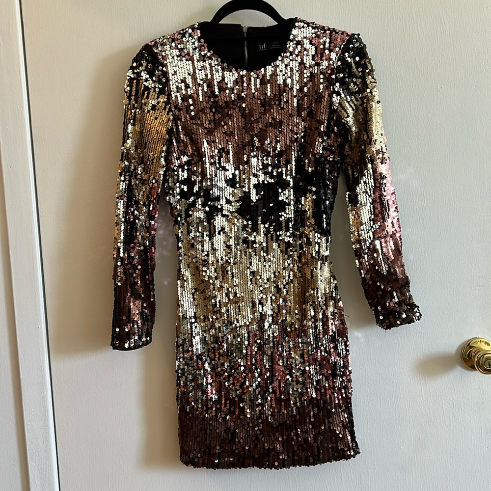 Zara trf collection hombre sequin mini dress